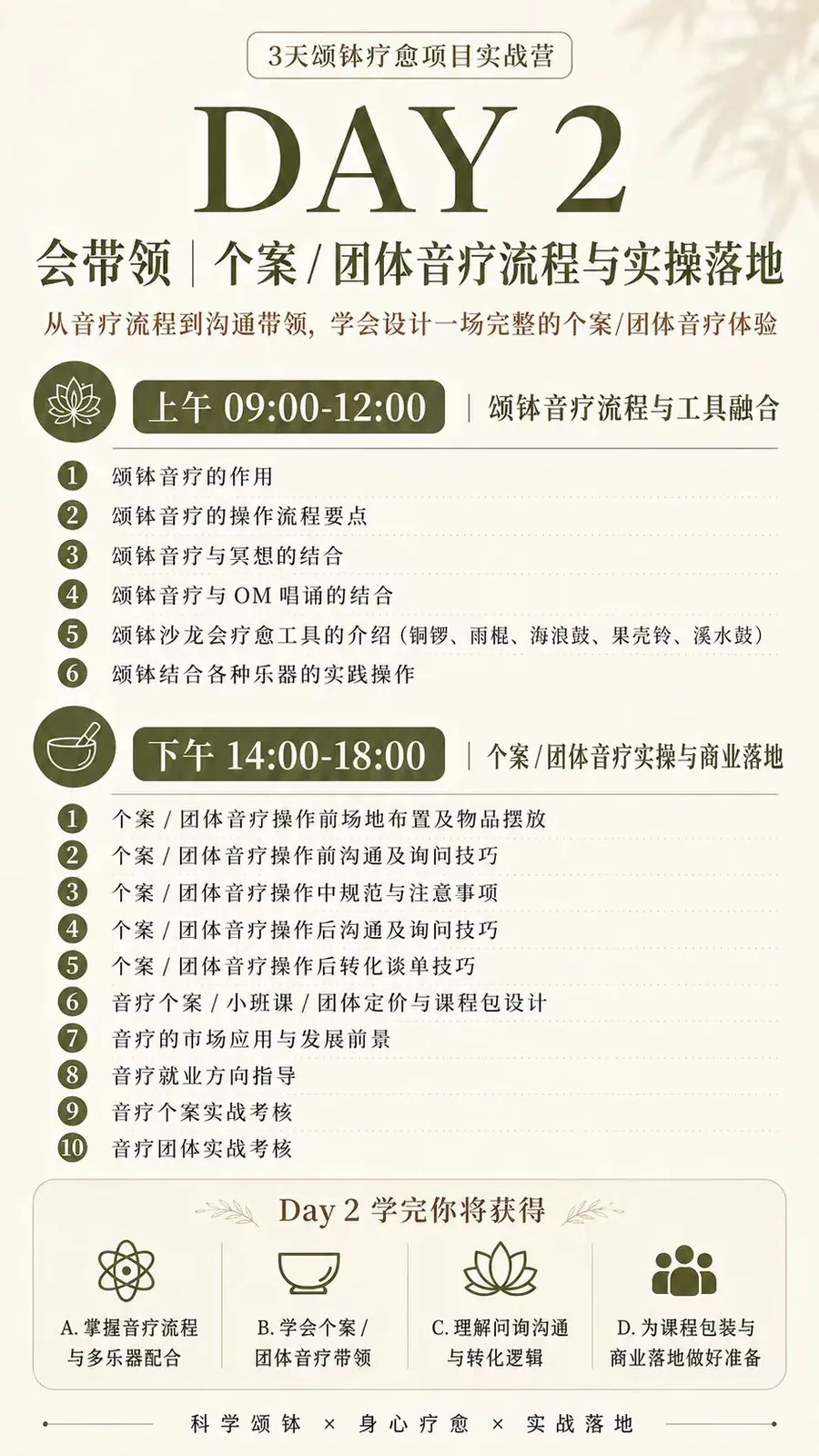 第二天会带领课程海报